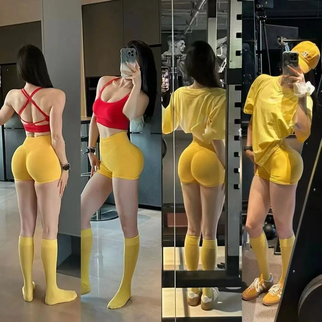 Women Workout Clothes Scrunch Bum Seamless Shorts