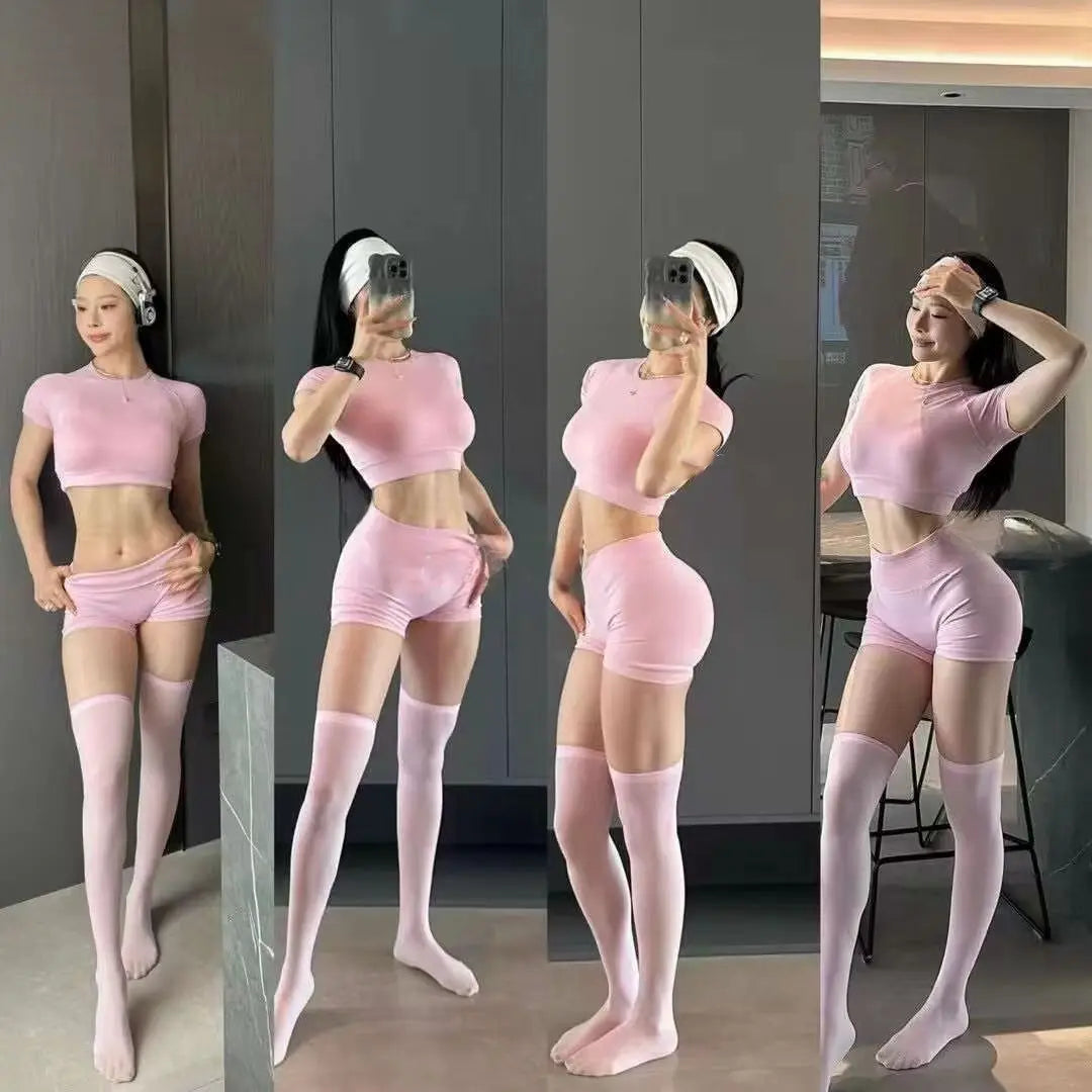 Women Workout Clothes Scrunch Bum Seamless Shorts