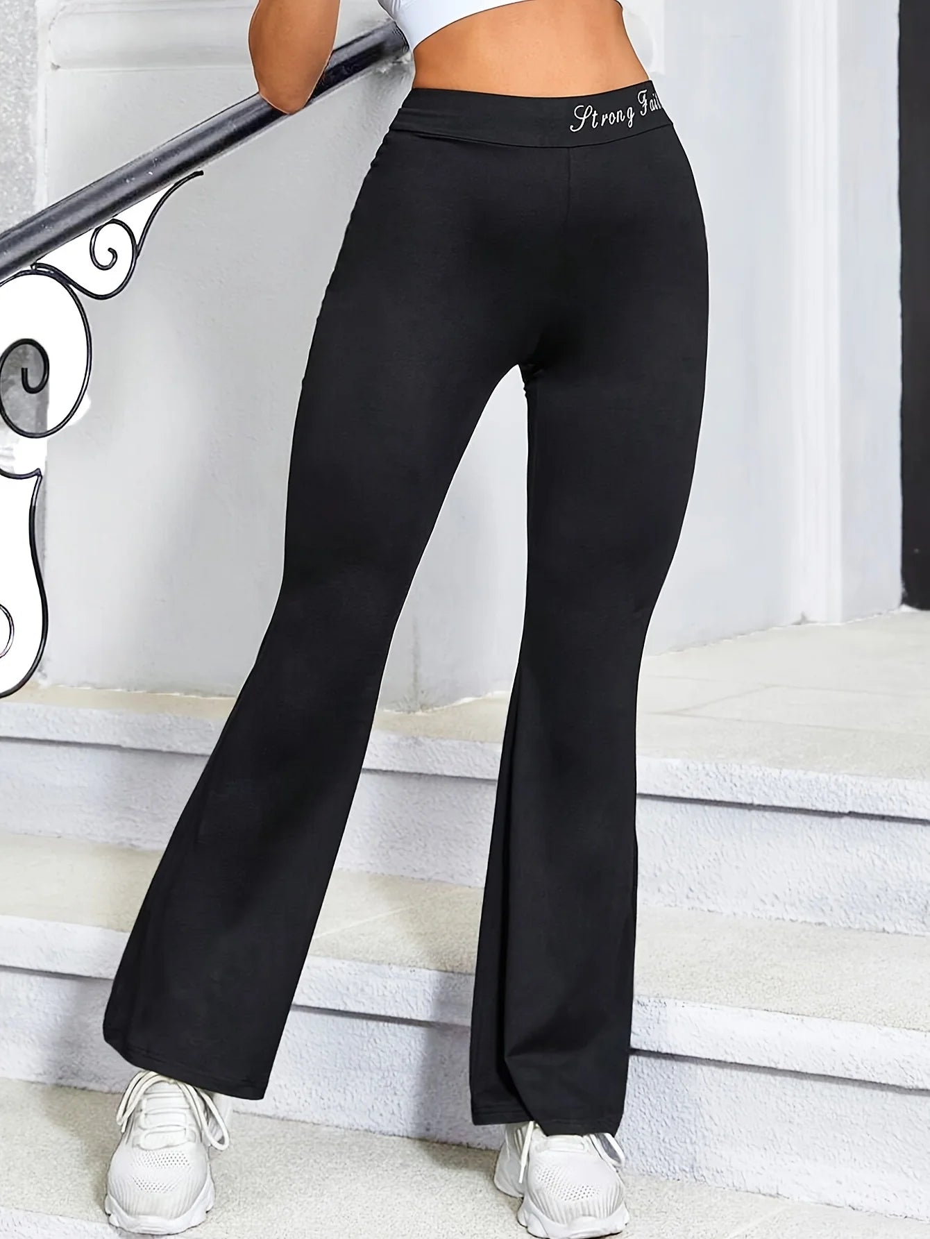 High Waisted Wide Leg Casual leggings Yoga Workout Pants