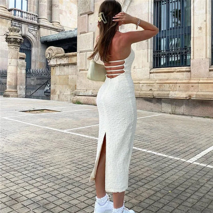 Elevate your style with Urban Grace Elegant Sleeveless Long Dresses, featuring a sexy backless design and sleek fit.