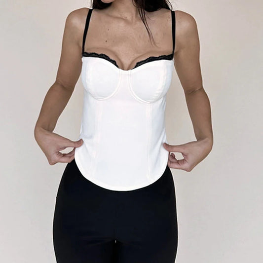 Strap Sleeveless Corset Top