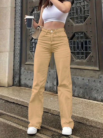 Women's comfortable casual all-match jeans