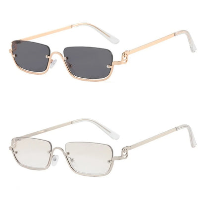 Metal square small frame Sunlit Serenity sunglasses