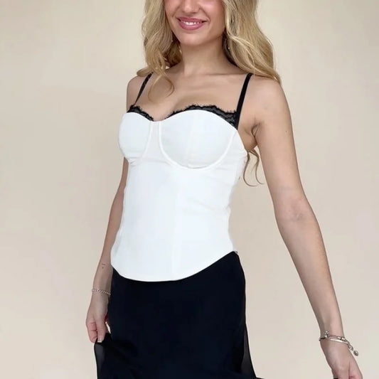 Strap Sleeveless Corset Top