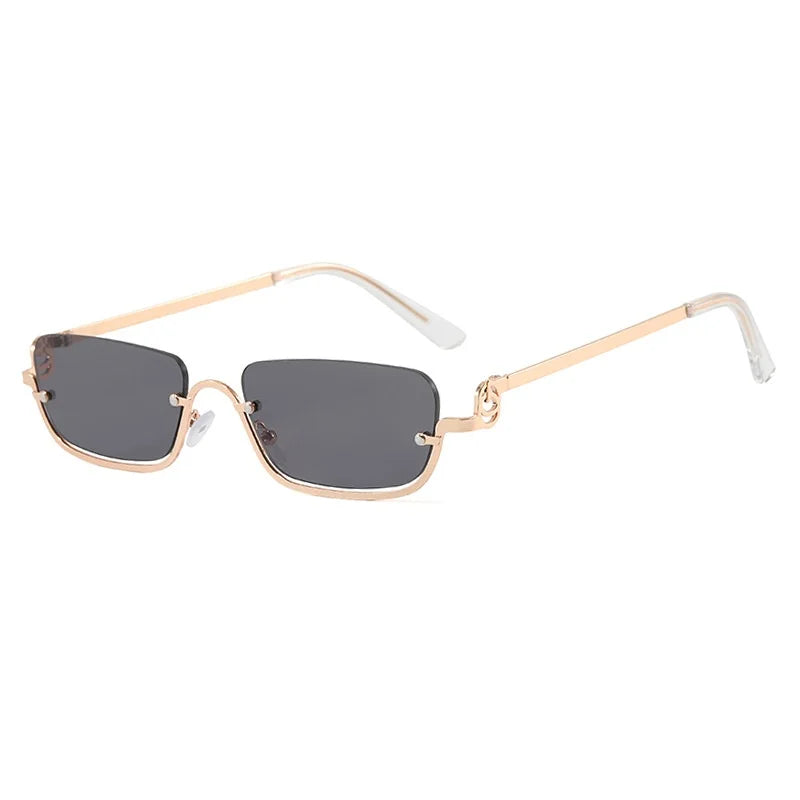 Metal square small frame Sunlit Serenity sunglasses