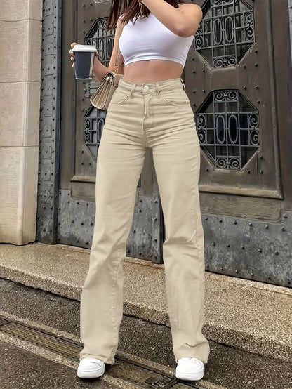 Women's comfortable casual all-match jeans