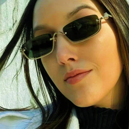 Metal square small frame Sunlit Serenity sunglasses